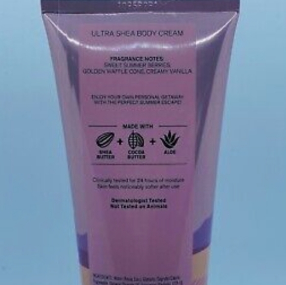 💜Bath & Body Works "Berry Waffle Cone" Ultra Shea Body Cream (Full Sized) 🫐 - Picture 2 of 2